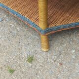 Two-tone rattan coffee table