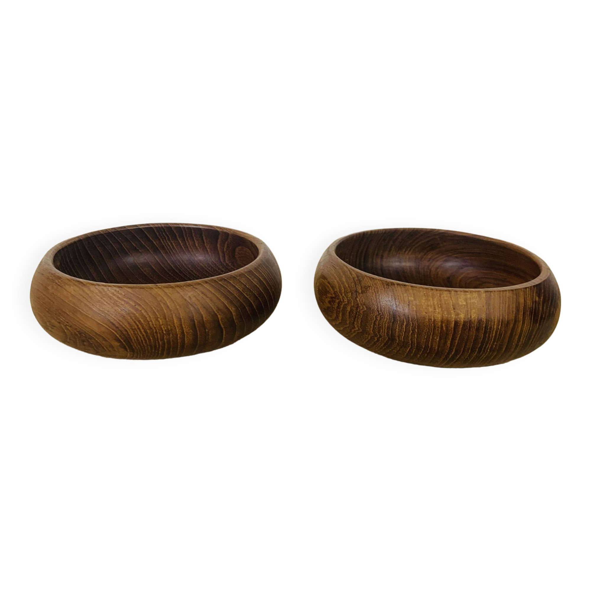 2 Scandinavian Danish teak bowls from the 60s