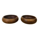 2 Scandinavian Danish teak bowls from the 60s