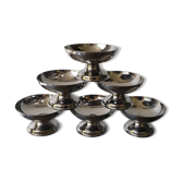 6 Coupes à glaces en inox