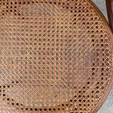 Fischel bistro armchair in wood and canework from the 50s/60s