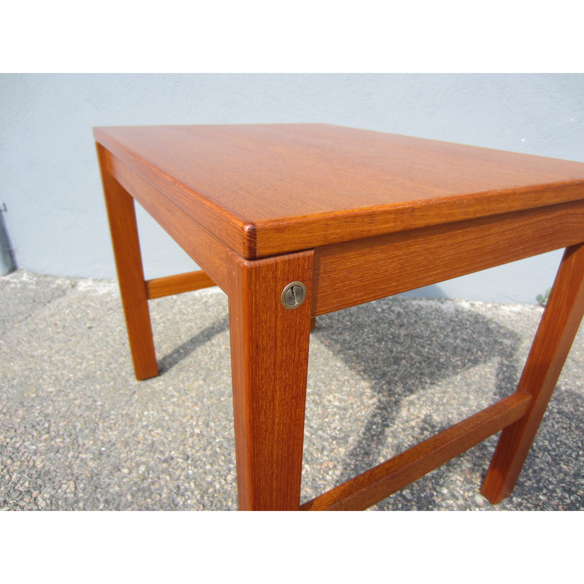 Scandinavian teak bedside side table