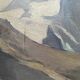 HSP table "Animated alpine landscape" early XX° signed