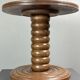 Chunky low wood turned side table in the style of Charles Dudouyt, 1950s