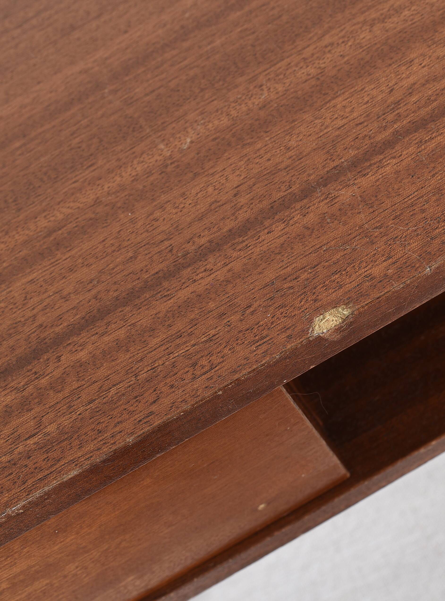 Teak desk, vintage, Gautier brand