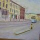Peinture à l'huile sur toile suédoise du milieu du siècle « Göteborg »