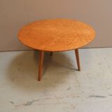 Mid Century maple round coffee table 1960's