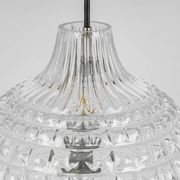 Stunning crystal glass pendant, Peill & Putzler, Germany, 1970s