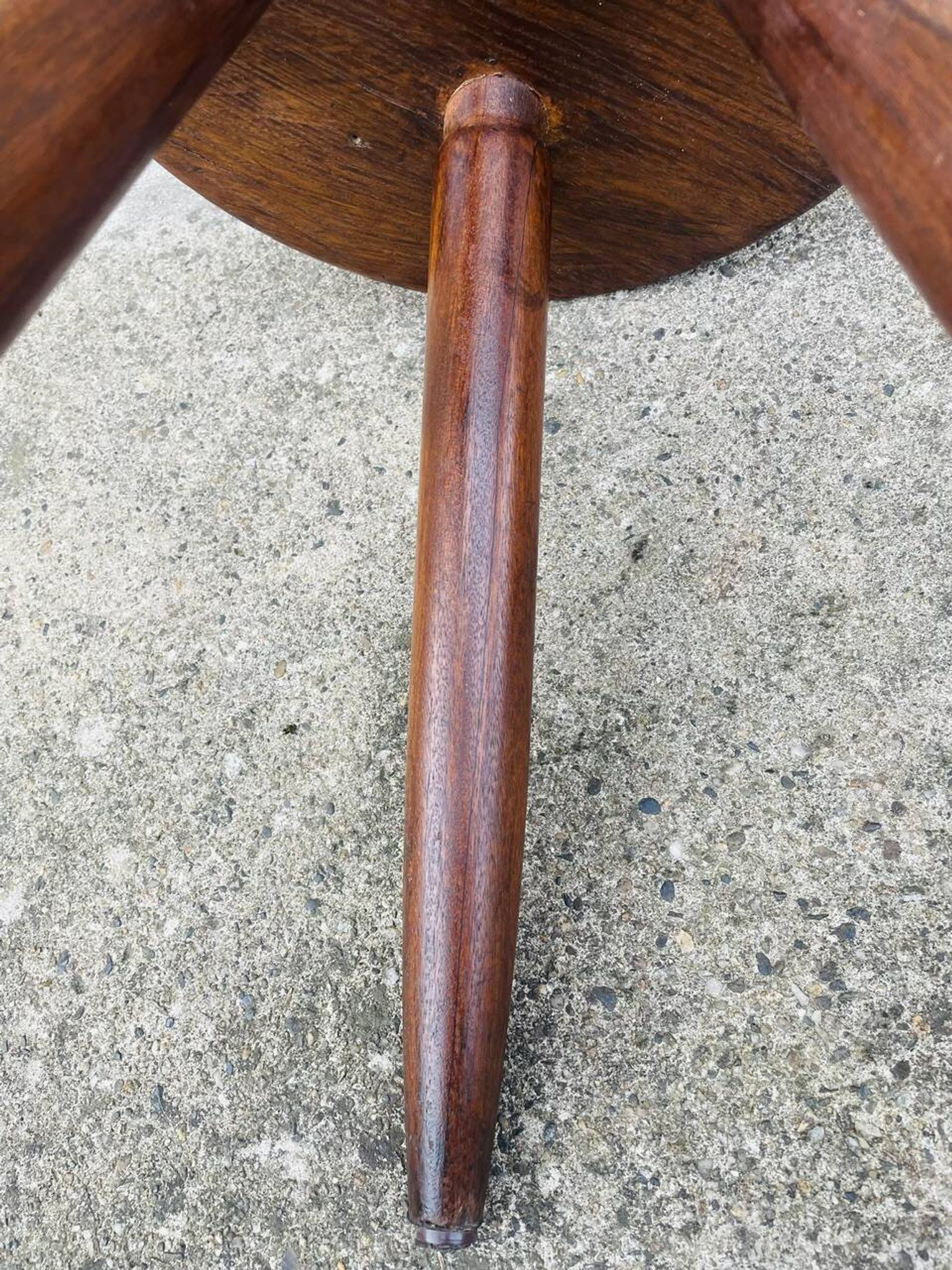 Vintage "Berger" stool, tall, in ash, Charlotte Perriand, 1950s