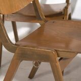 Vintage Thonet Dining Chairs (c.1950). Set of 4 pieces