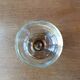 Set of 6 vintage stemmed glasses, amber base