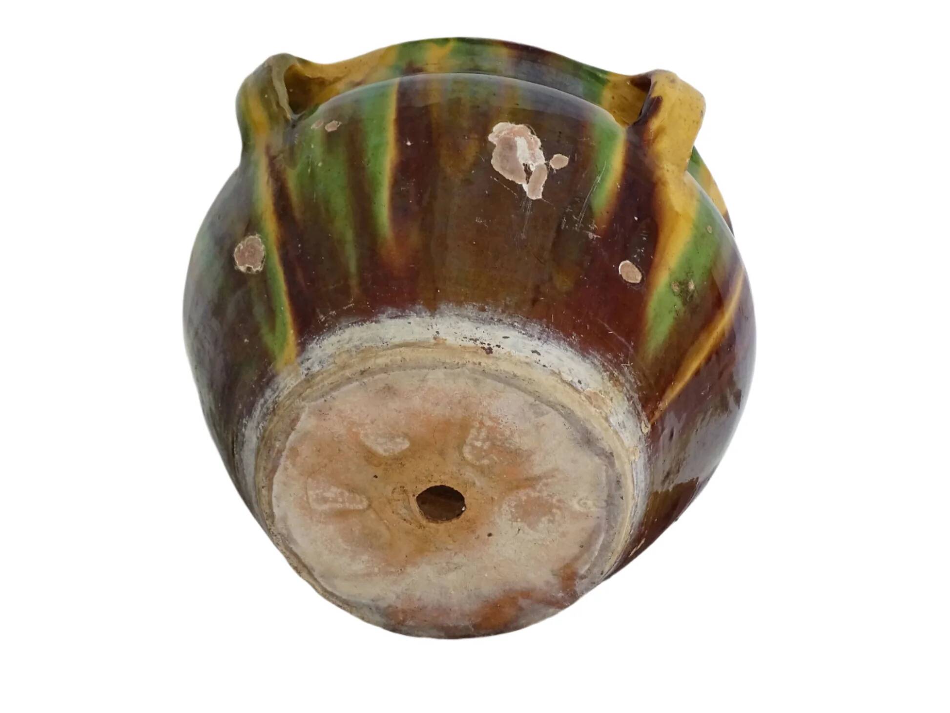 Jardinière antique française en terre cuite de Castelnaudary