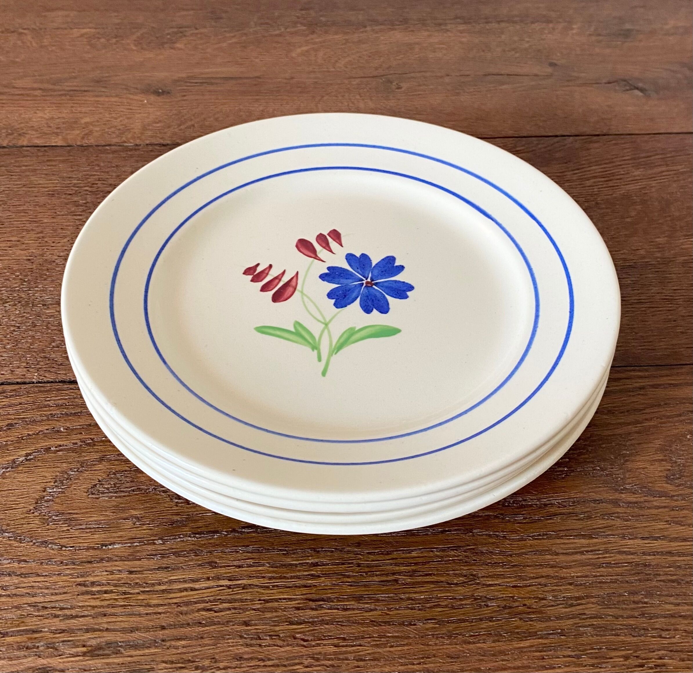 Lunéville iron-earth dessert plates