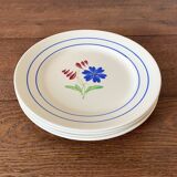 Lunéville iron-earth dessert plates