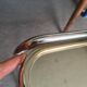 Bauhaus "laccio" style coffee table Marcel Breuer, glass and chrome tubular