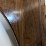 Restoration period daybed in flamed mahogany