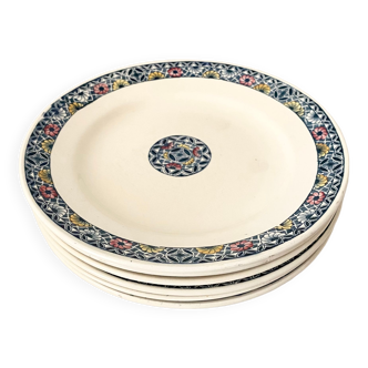 Lot of dessert plates "terre de fer"