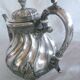 4-piece silver-plated coffee/tea set, quadripod, rococille style, twisted