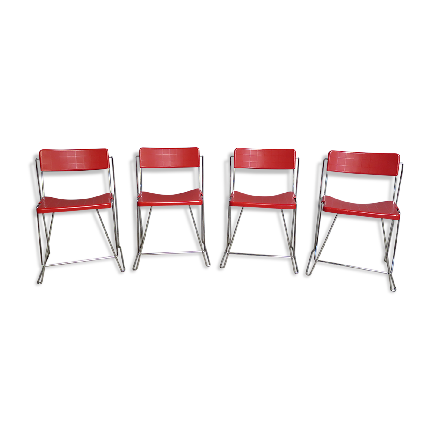 Set of 4 chairs V line Magis by Andries and Hiroko Van Onck