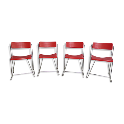 Set de 4 chaises V line Magis de Andries et Hiroko Van Onck
