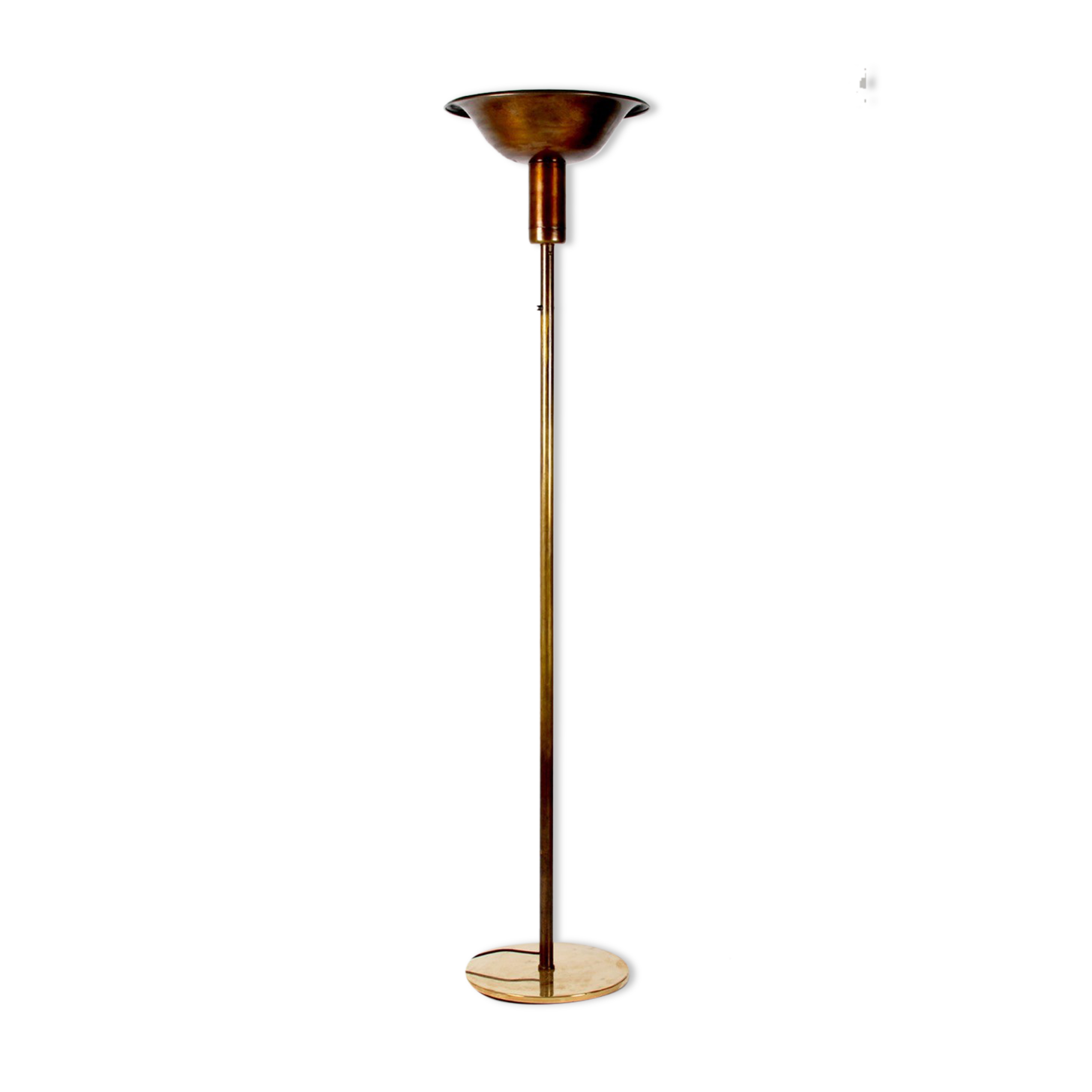 Swedish art deco floor lamp 1930s bronze patinated brass