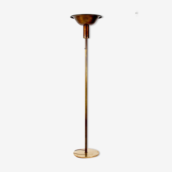 Lampadaire art déco suédois années 1930 bronze patiné laiton