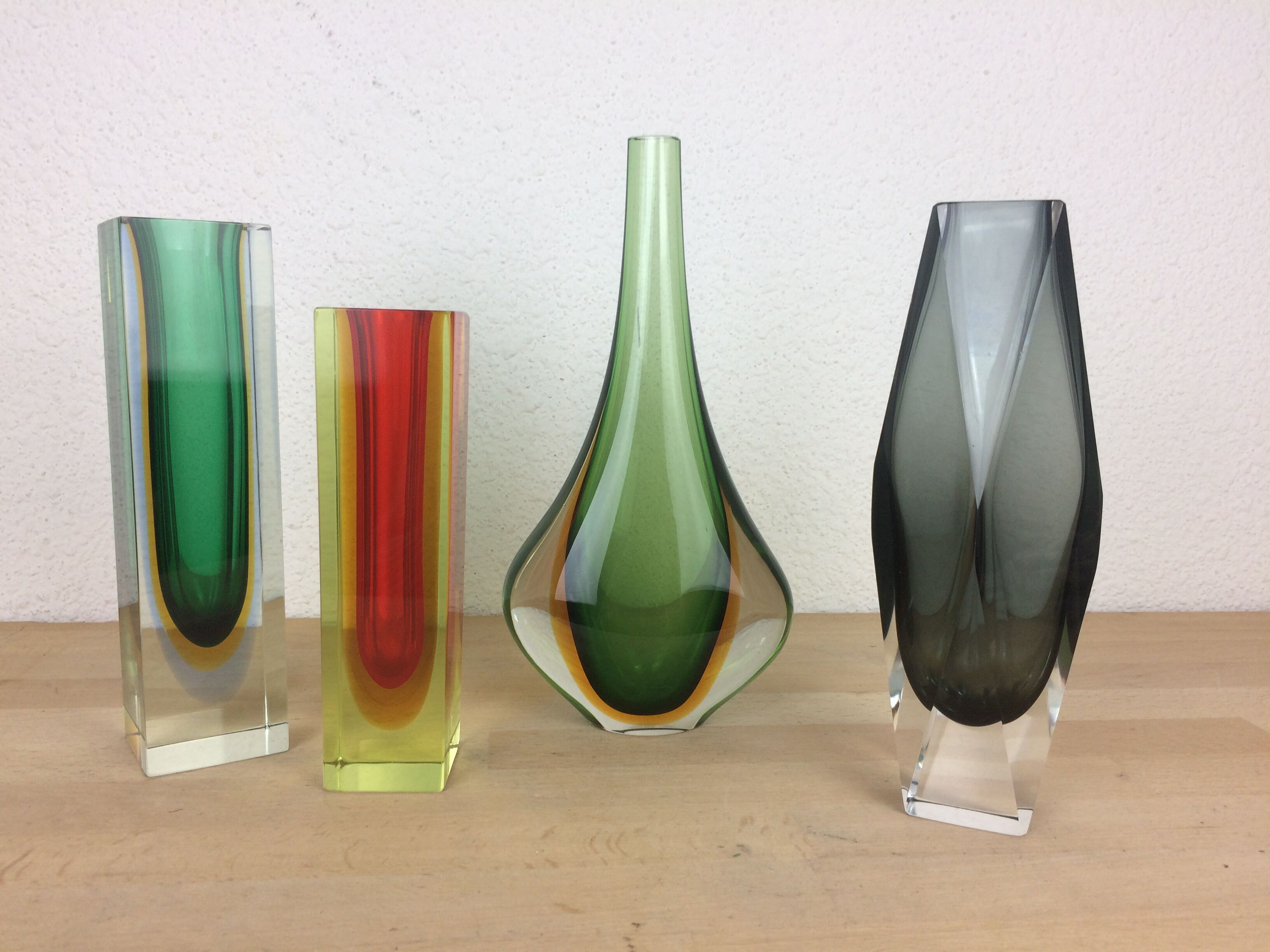 Scandinavian glass vase Nils Landberg for Orrefors