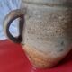 Vase with two handles in terracotta numbered "7"