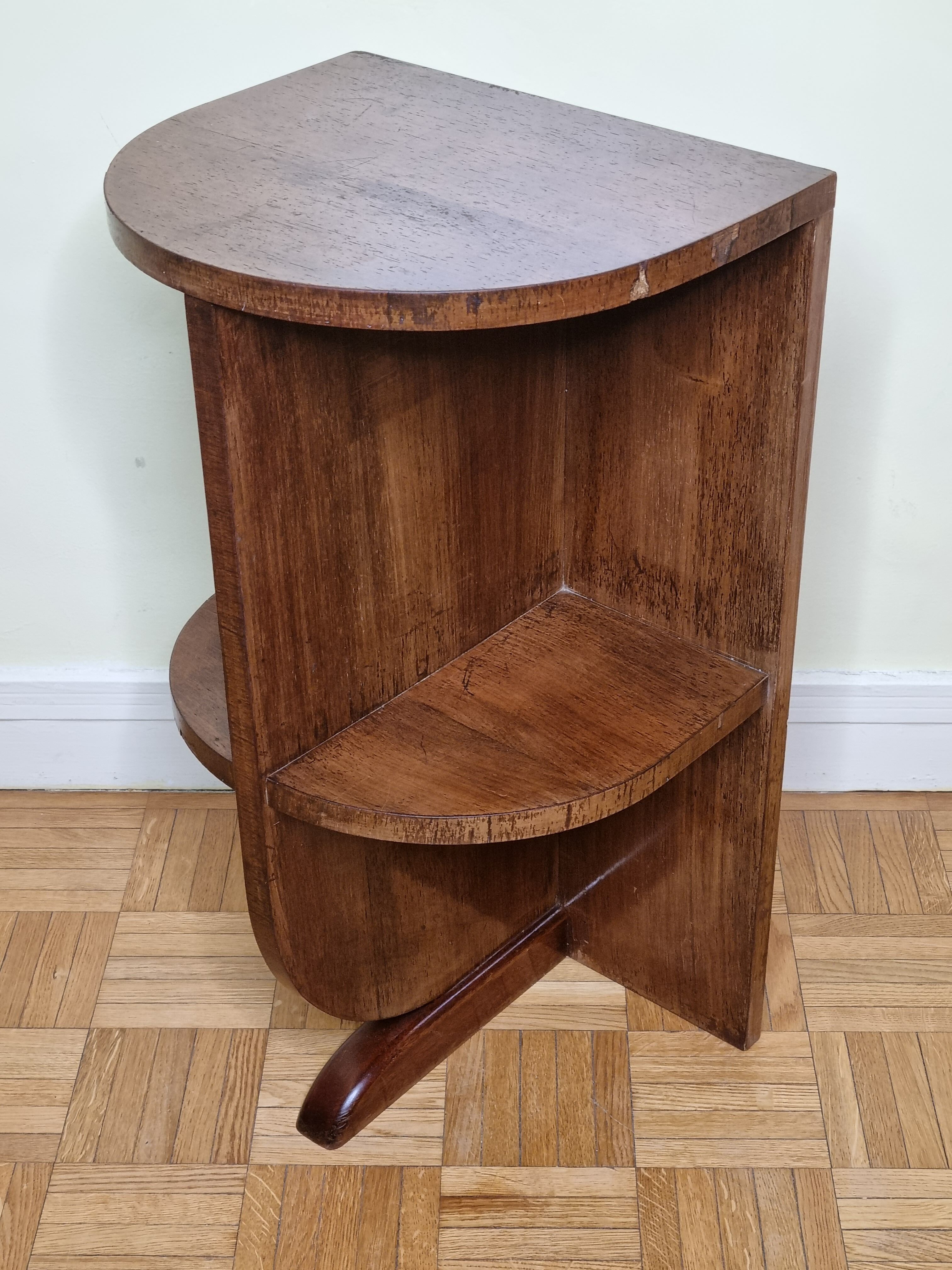 Half-round art deco style console