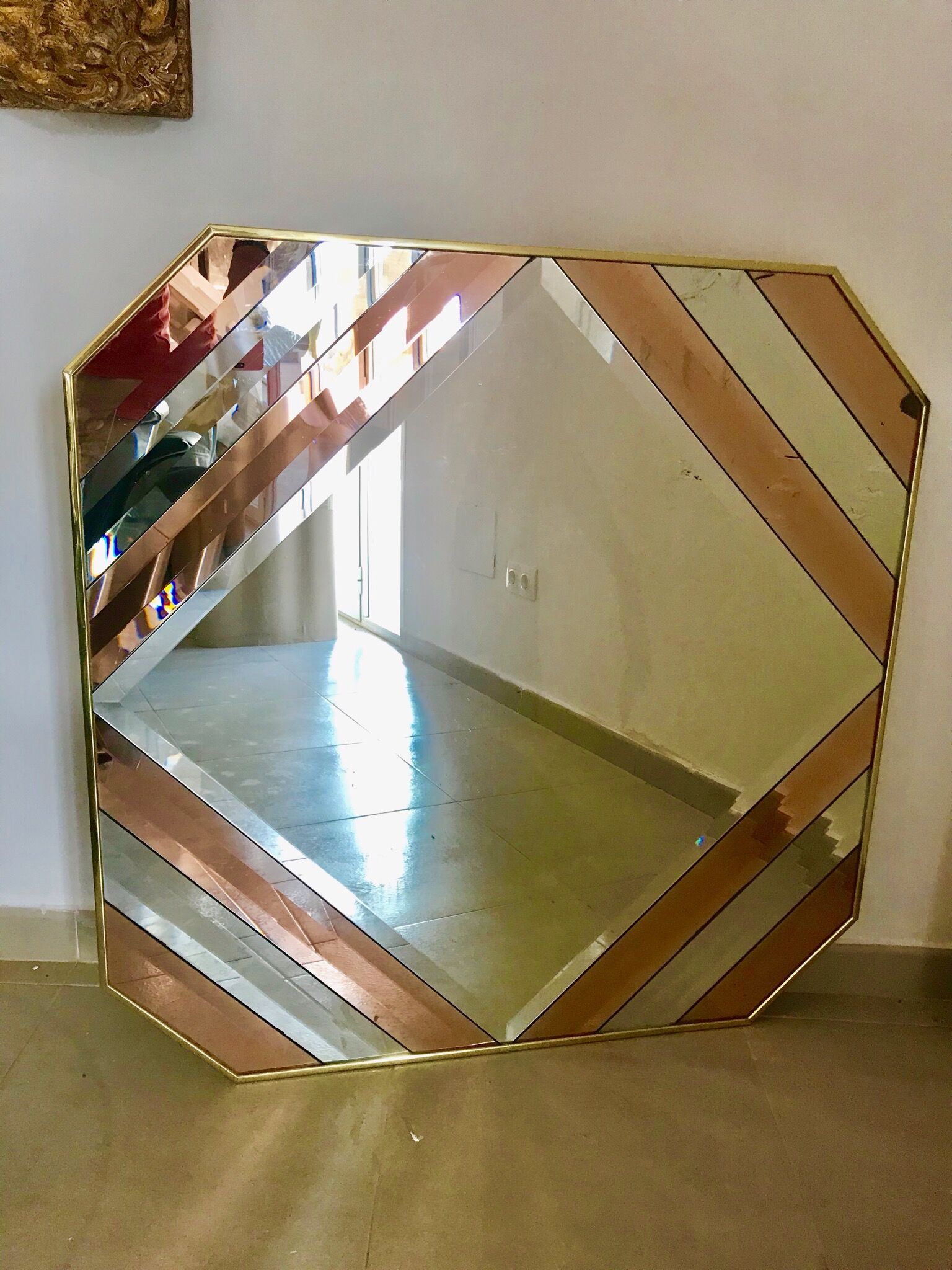 Romeo Rega two-tone mirror 1970