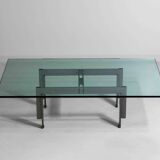 'Florian' coffee table in steel by Carlo Scarpa