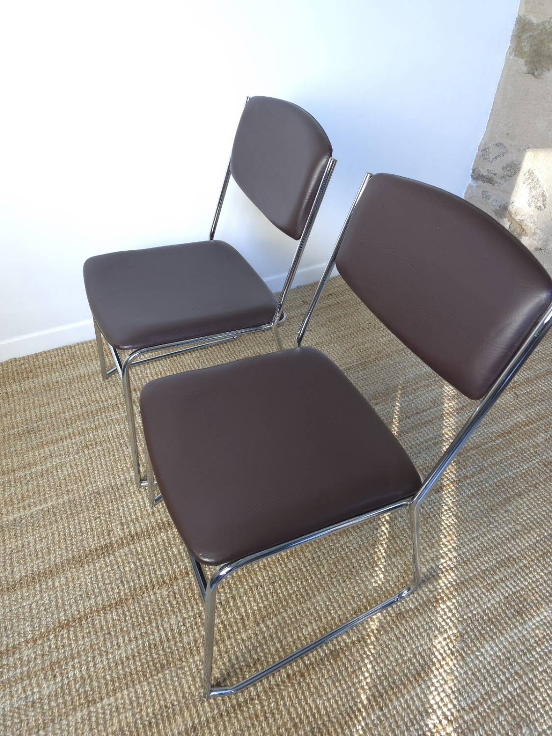 Chaises chrome