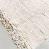 Moroccan Berber carpet m'rirt unbleached with engraved patterns 2,44x1,64m