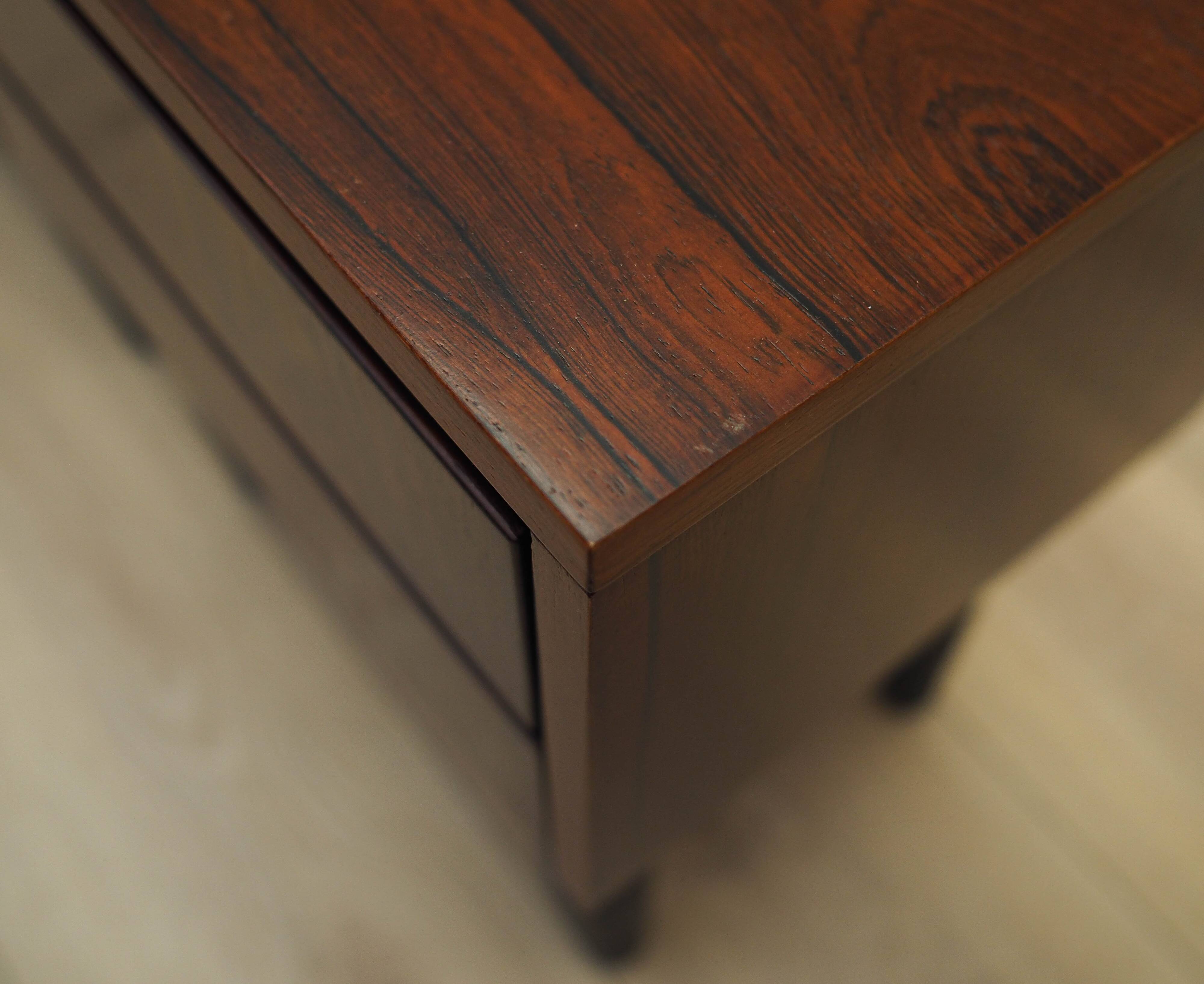 Set of rosewood bedside cabinets, Danish design, 1970s, production: Denmark