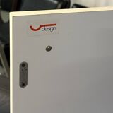 Brushed metal bar cabinet by De Coene