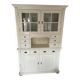 Large Wooden Country-Style Hutch / Buffet & Hutch Cabinet – Off-White