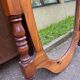 Vintage oval mirror in solid wood 1960 120x70