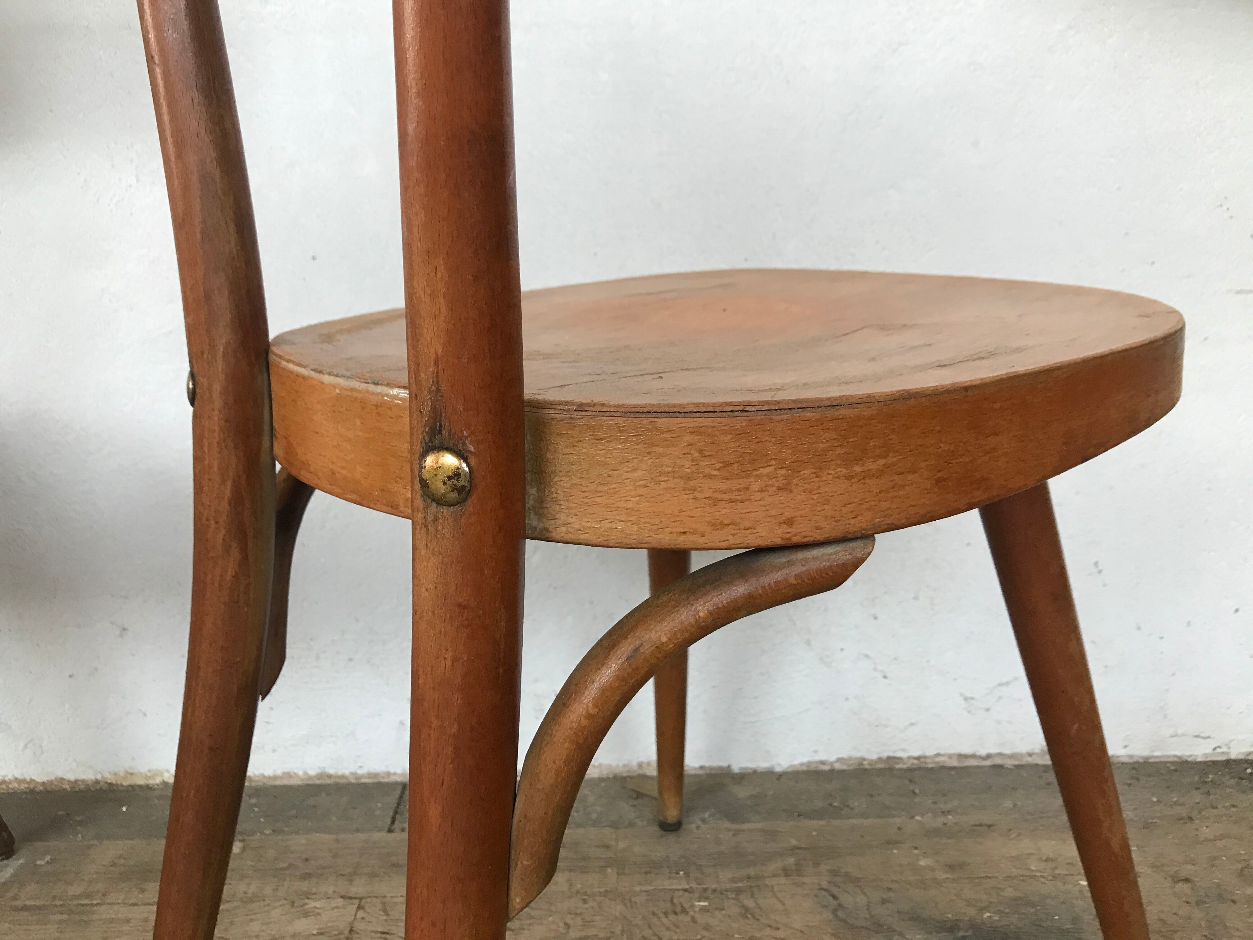 Series of 6 chair baumann scandinavian beech spirit 1950 1960 vintage design