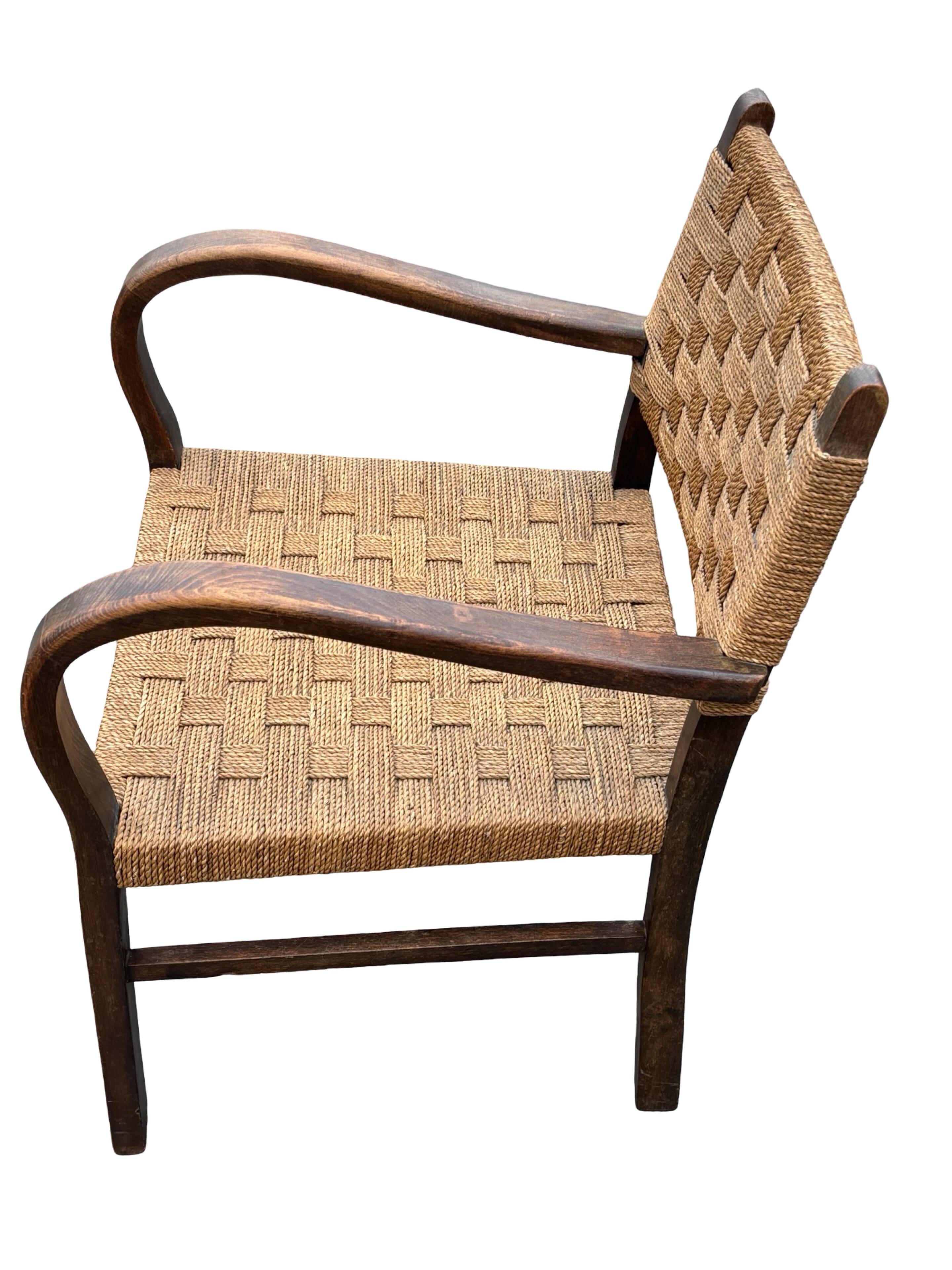 Bauhaus rope chair easy chair Erich Dieckmann style