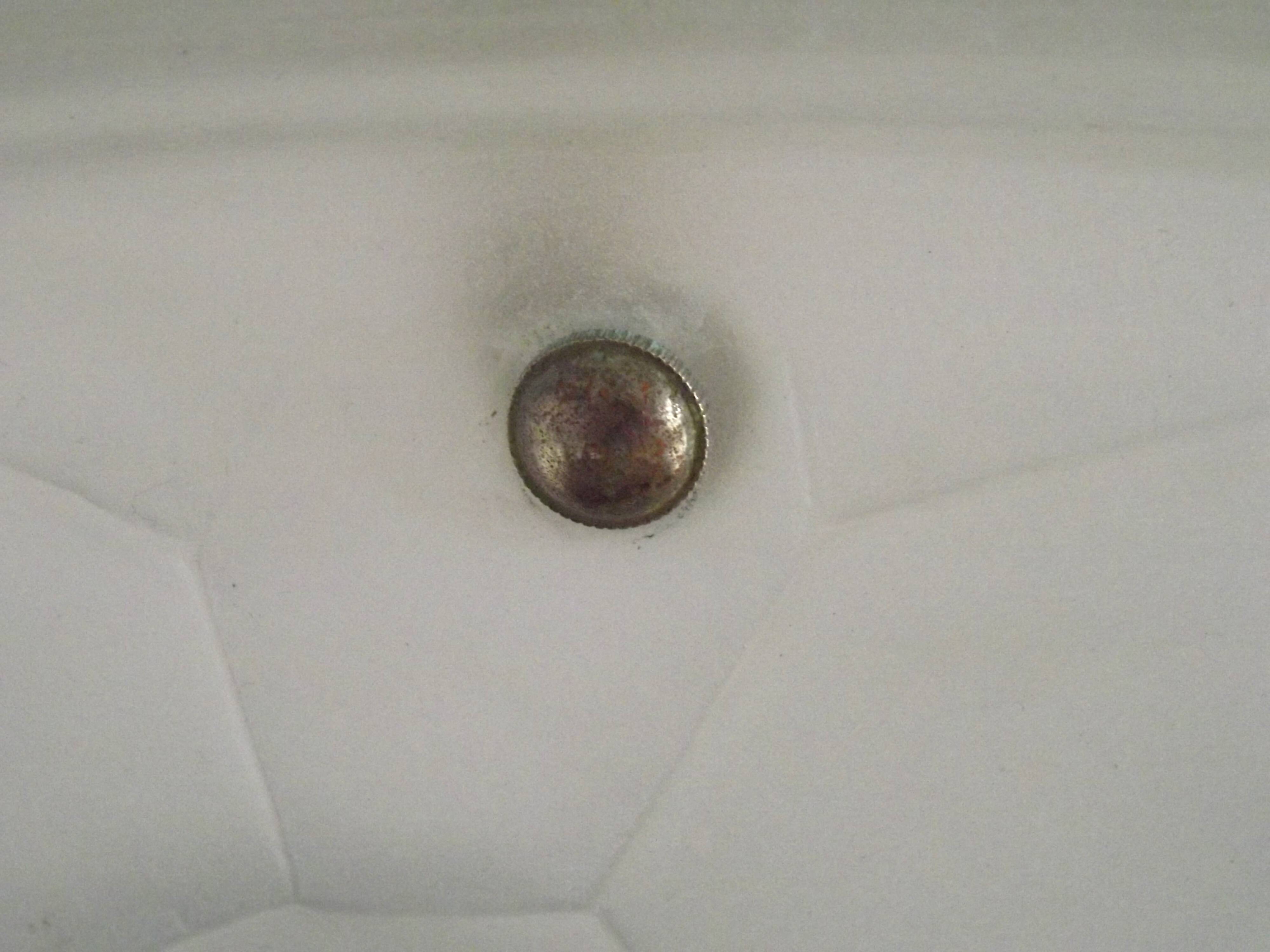 French Art Deco Ceiling Light ROS Degue Frosted Molded Glass Plafonnier