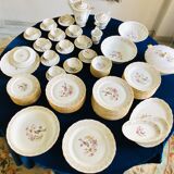Table service set in Limoges porcelain 81 pieces