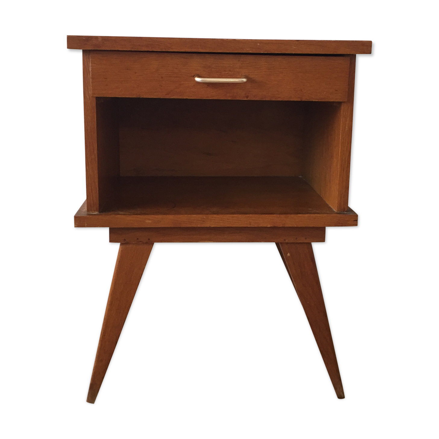 Vintage compass feet nightstand