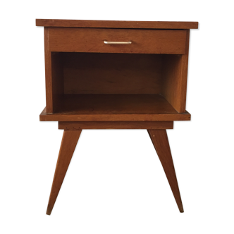 Table de chevet vintage pieds compas