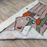 Handmade wool Berber rug 272 X 148 CM
