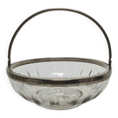 BCS Crystal Plate ART DECO with Brass Fittings