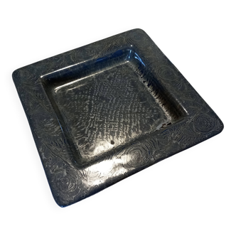 Glazed ceramic centrepiece signed Vila Clara