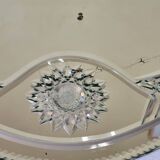 Large vintage Venetian style engraved mirror, 81 x 53 cm, 1950