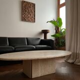 Ligne Roset vintage travertine coffee table from the 70s