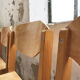 Set de 6 chaises hêtre années 80