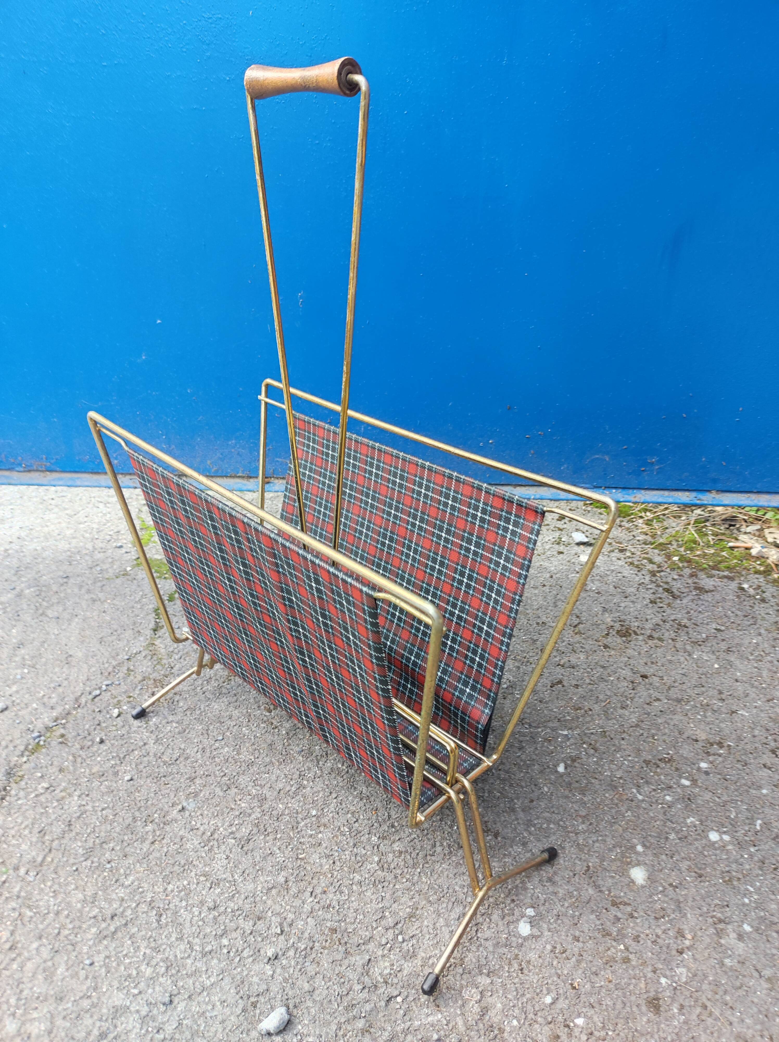 Magazine holder gilded steel file imitation vintage shelled patterns